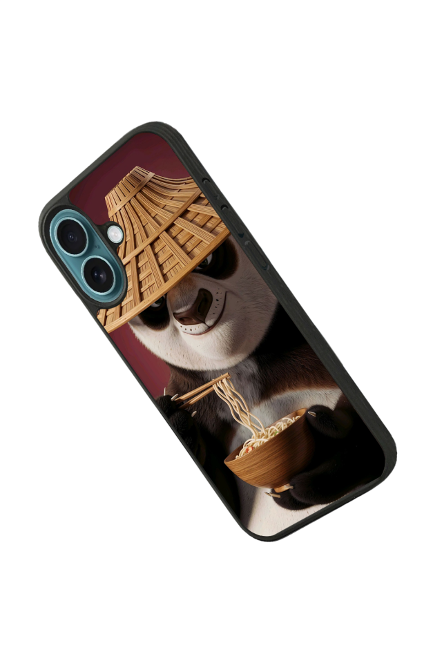 iPhone 16 Uyumlu Kung Fu Panda Tasarımlı Glossy Premium Kılıf
