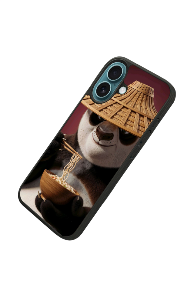 iPhone 16 Uyumlu Kung Fu Panda Tasarımlı Glossy Premium Kılıf
