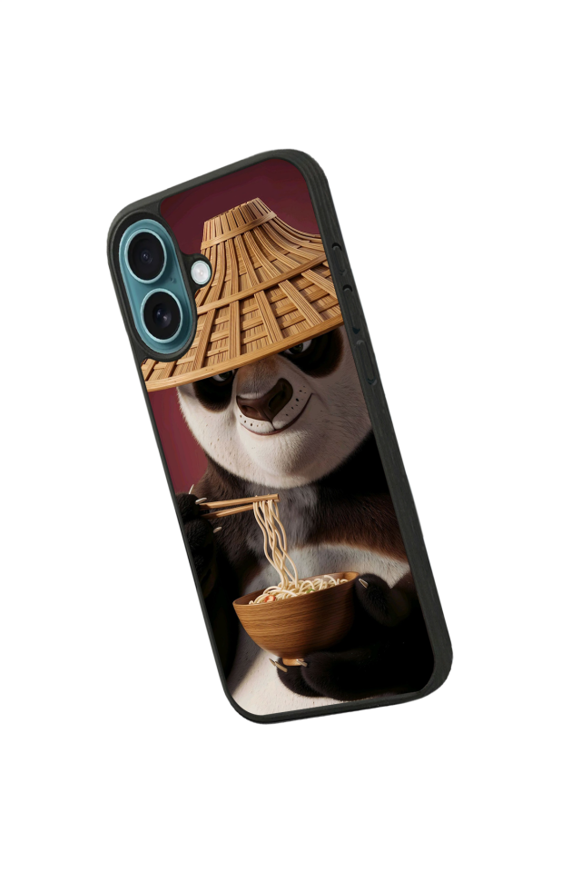 iPhone 16 Uyumlu Kung Fu Panda Tasarımlı Glossy Premium Kılıf