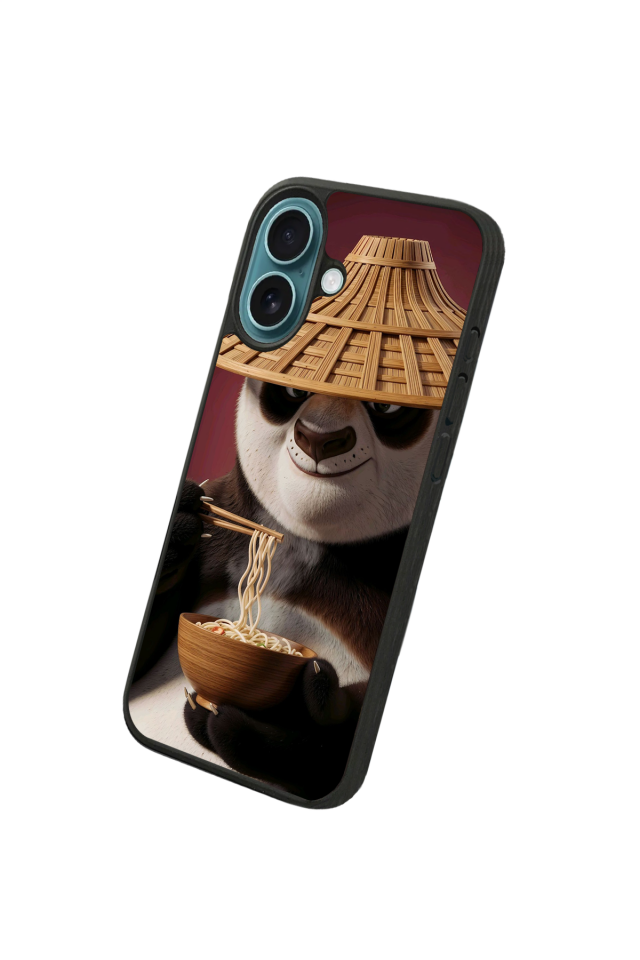 iPhone 16 Uyumlu Kung Fu Panda Tasarımlı Glossy Premium Kılıf