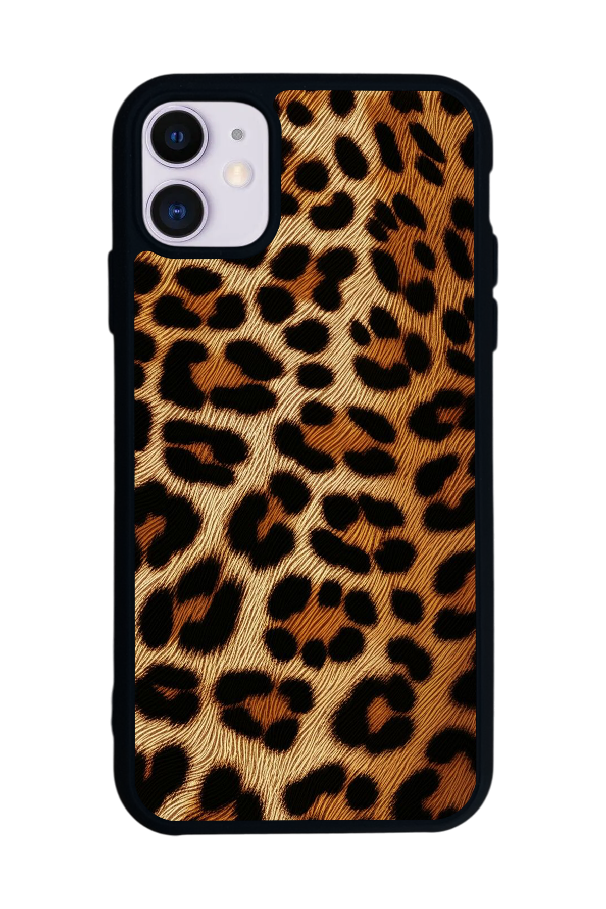 iPhone 11 Uyumlu Leopar Tasarımlı Glossy Premium Kılıf