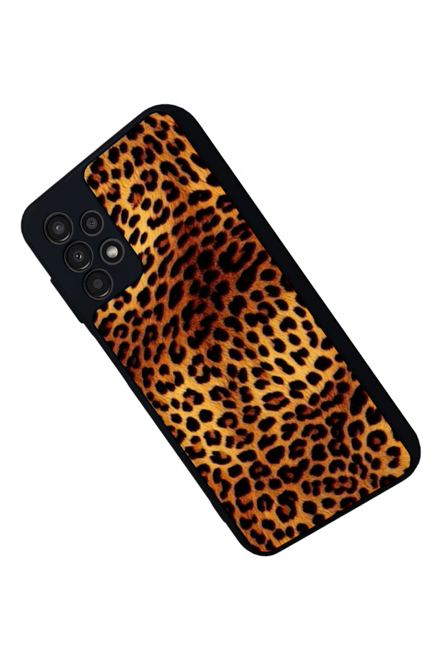 Samsung Galaxy A13 Uyumlu Leopar Tasarımlı Glossy Premium Kılıf