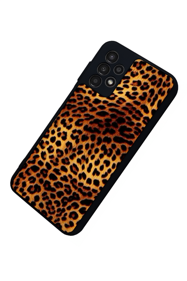 Samsung Galaxy A13 Uyumlu Leopar Tasarımlı Glossy Premium Kılıf