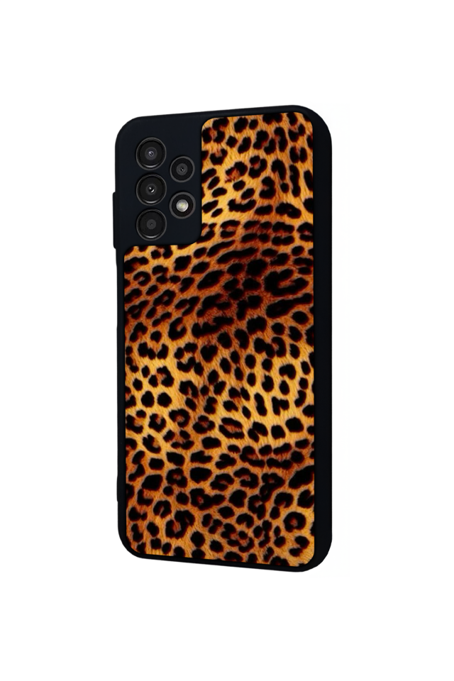 Samsung Galaxy A13 Uyumlu Leopar Tasarımlı Glossy Premium Kılıf