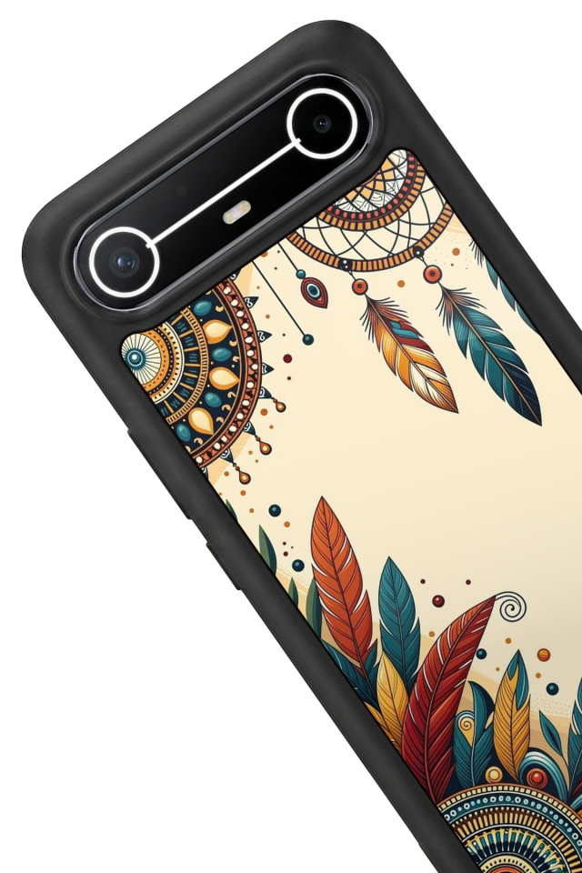 Tecno Spark Slim 5G Uyumlu Mandala Tasarımlı Glossy Premium Kılıf