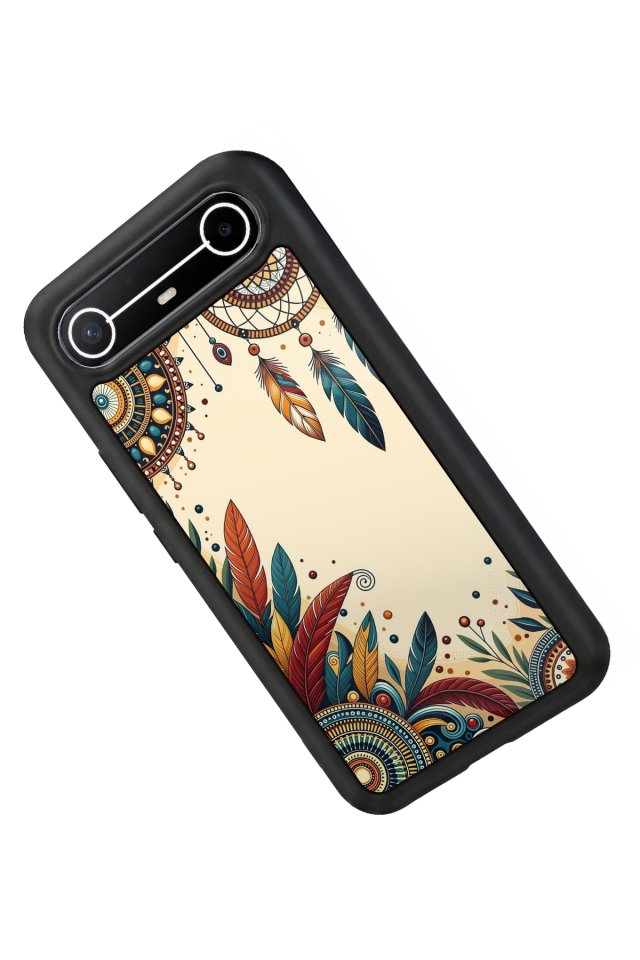 Tecno Spark Slim 5G Uyumlu Mandala Tasarımlı Glossy Premium Kılıf