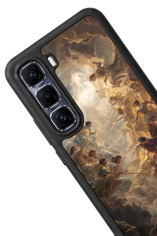 Infinix Hot 60 Pro Plus Uyumlu Melek Tasarımlı Glossy Premium Kılıf