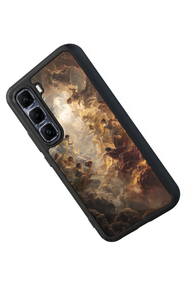 Infinix Hot 60 Pro Plus Uyumlu Melek Tasarımlı Glossy Premium Kılıf