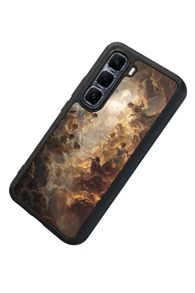 Infinix Hot 60 Pro Plus Uyumlu Melek Tasarımlı Glossy Premium Kılıf