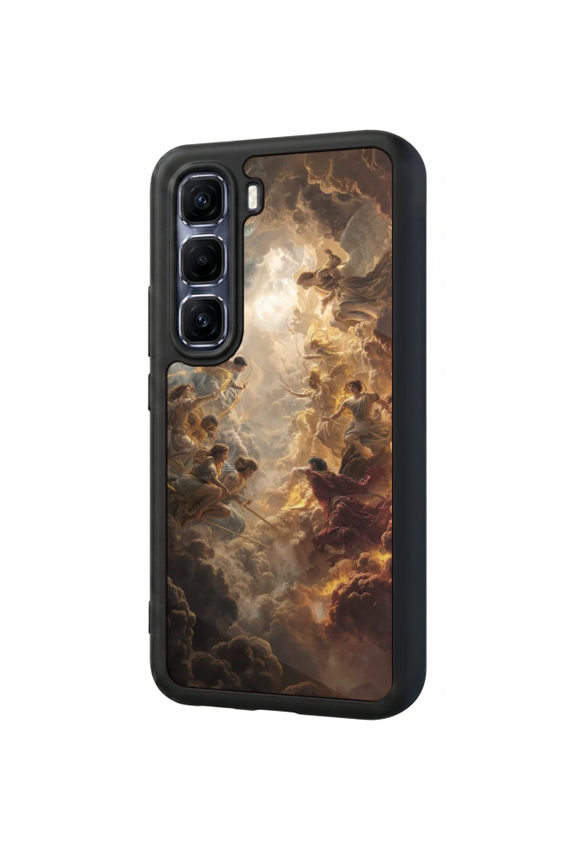 Infinix Hot 60 Pro Plus Uyumlu Melek Tasarımlı Glossy Premium Kılıf