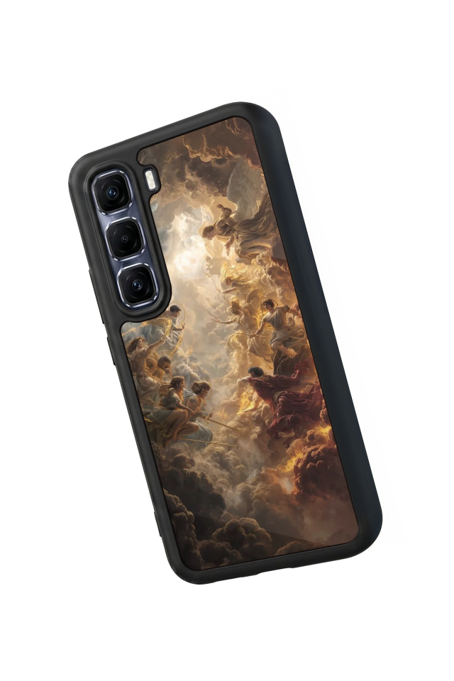 Infinix Hot 60 Pro Plus Uyumlu Melek Tasarımlı Glossy Premium Kılıf