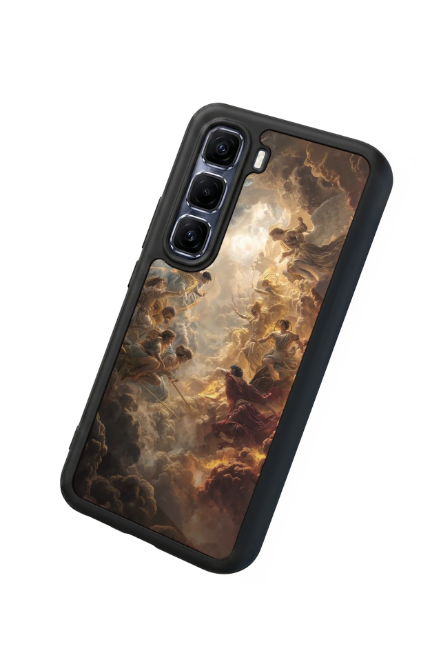 Infinix Hot 60 Pro Plus Uyumlu Melek Tasarımlı Glossy Premium Kılıf