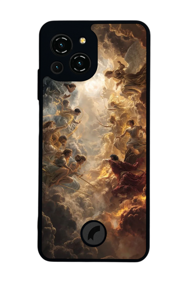 Reeder S23 Pro Max Uyumlu Melek Tasarımlı Glossy Premium Kılıf