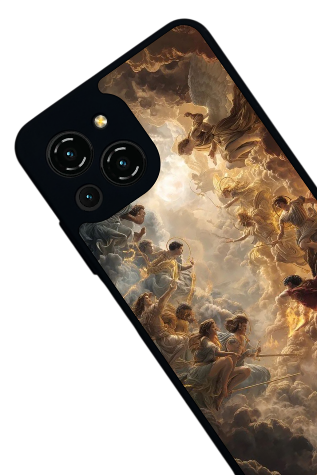 Reeder S23 Pro Max Uyumlu Melek Tasarımlı Glossy Premium Kılıf