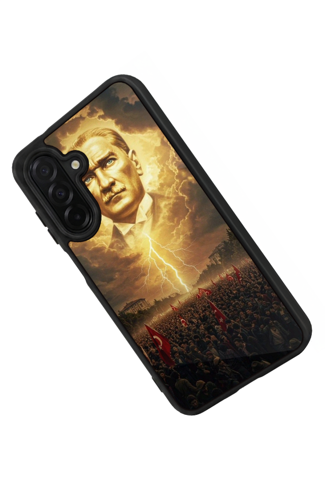 Samsung Galaxy A56 Uyumlu Mustafa Kemal Ataturk Tasarımlı Glossy Premium Kılıf