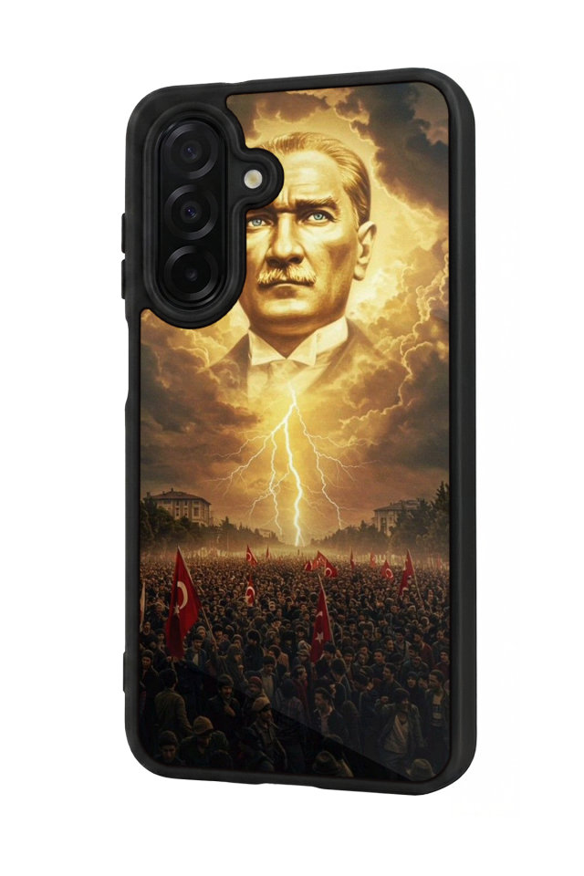 Samsung Galaxy A56 Uyumlu Mustafa Kemal Ataturk Tasarımlı Glossy Premium Kılıf