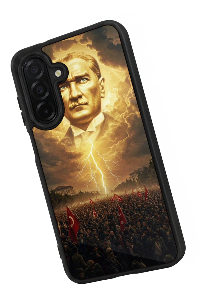 Samsung Galaxy A56 Uyumlu Mustafa Kemal Ataturk Tasarımlı Glossy Premium Kılıf