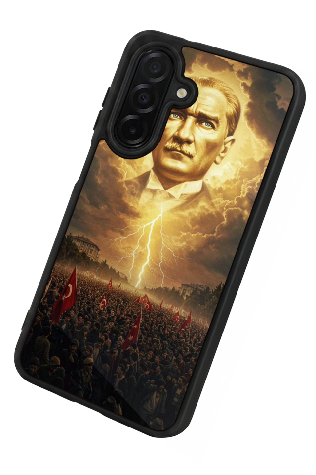 Samsung Galaxy A56 Uyumlu Mustafa Kemal Ataturk Tasarımlı Glossy Premium Kılıf
