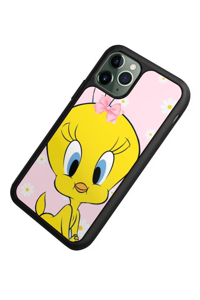 iPhone 11 Pro Max Uyumlu Tweety Tasarımlı Glossy Premium Kılıf