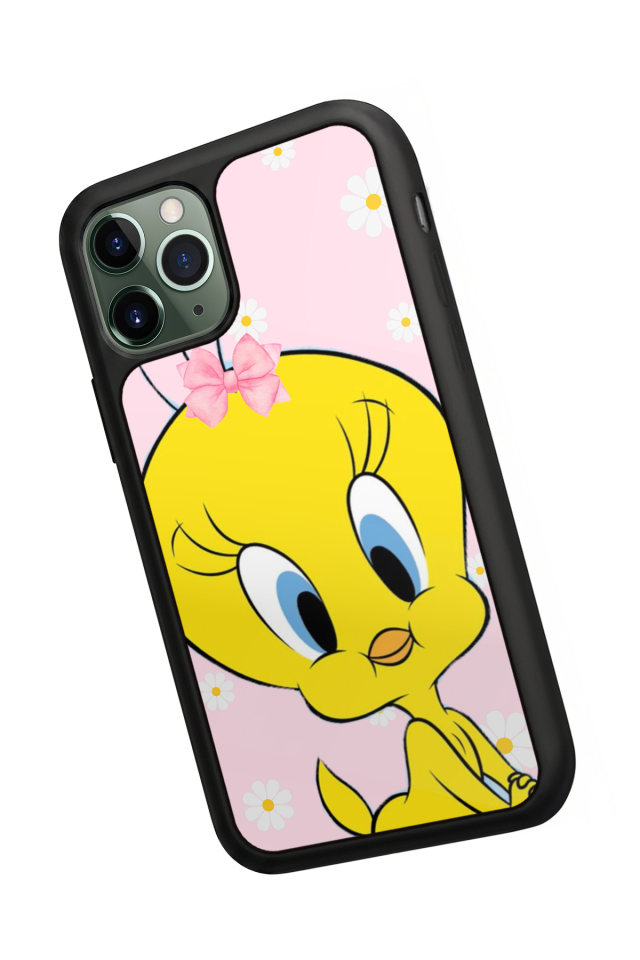 iPhone 11 Pro Max Uyumlu Tweety Tasarımlı Glossy Premium Kılıf