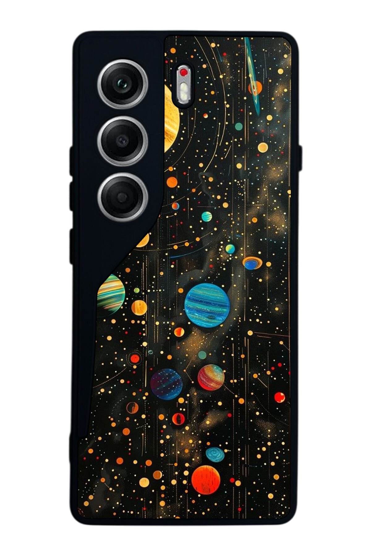 Tecno Camon 40 Uyumlu Uzay Tasarımlı Glossy Premium Kılıf