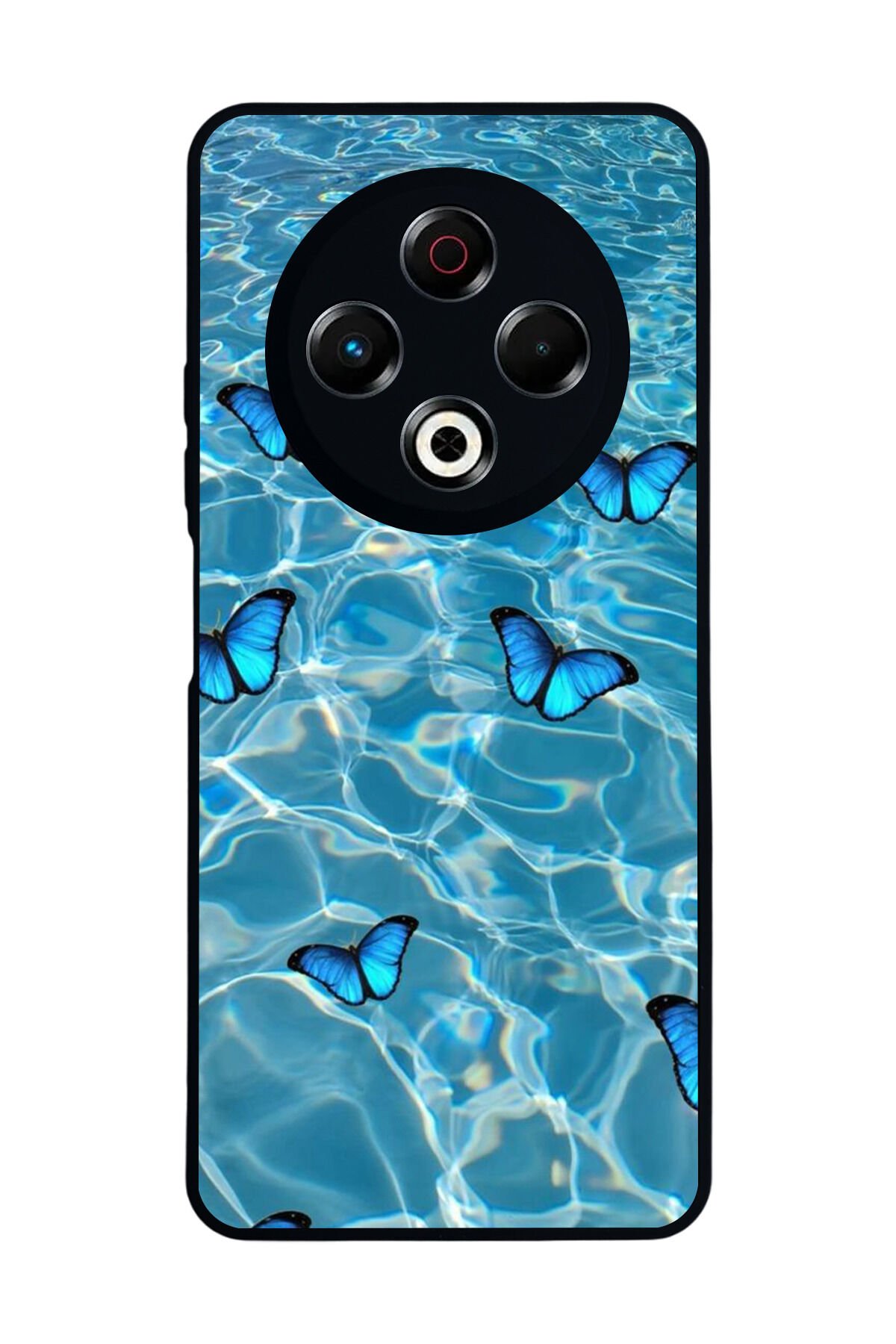 Tecno Spark 30 Uyumlu Kelebek Tasarımlı Glossy Premium Kılıf