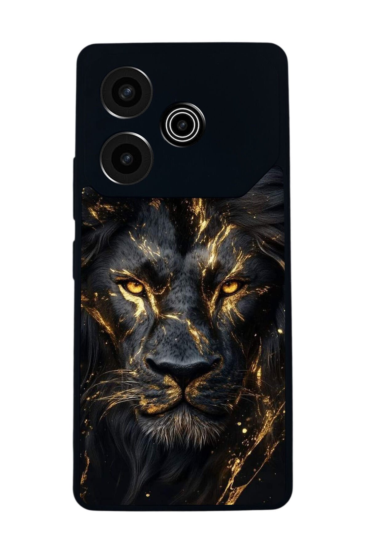 Tecno Pova 6 Uyumlu Aslan Tasarımlı Glossy Premium Kılıf