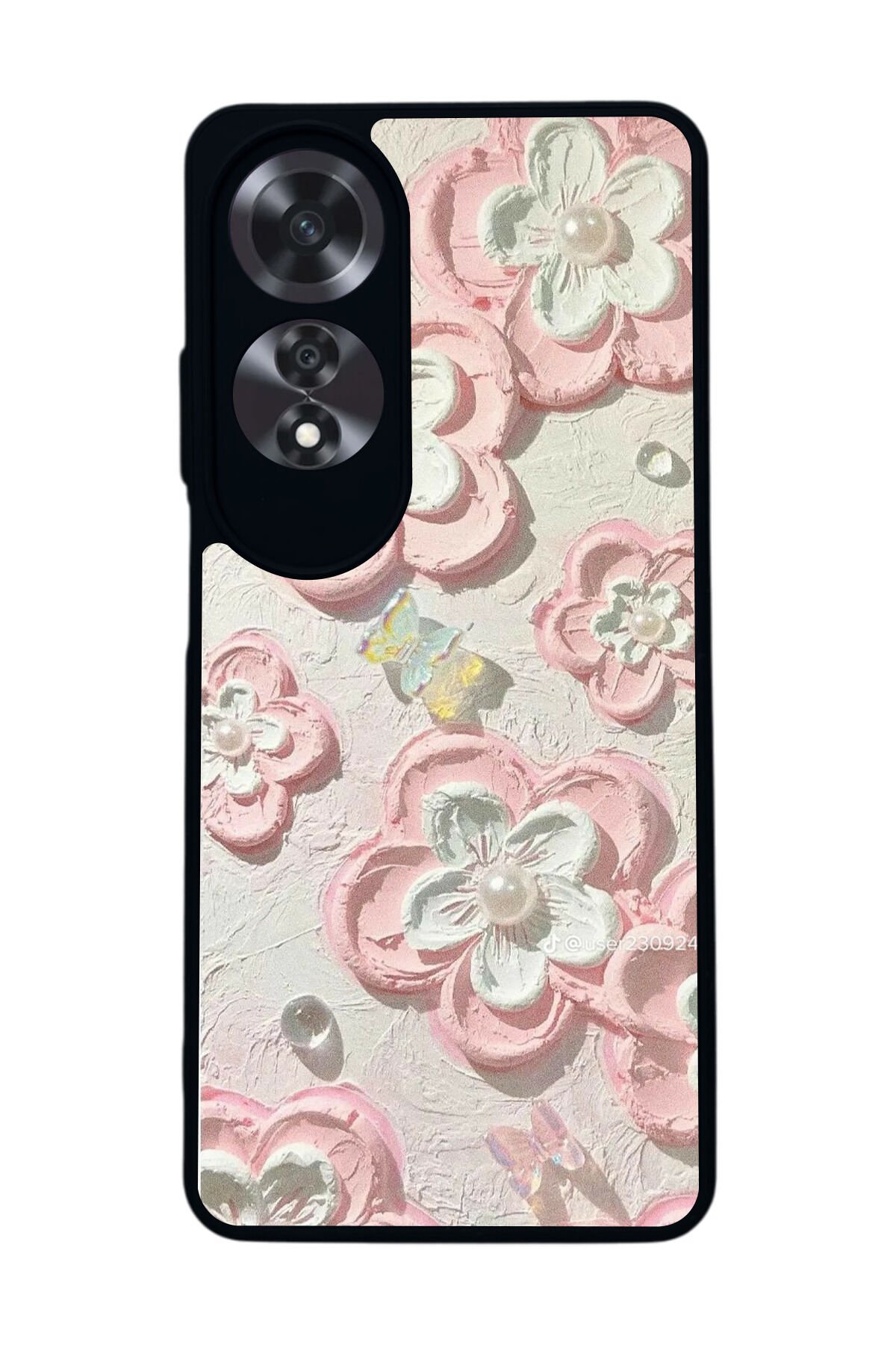Oppo A60 Mat Siyah uyumlu Kılıf – Yumuşak Silikon, Koruyucu, Şok Emici Kapak