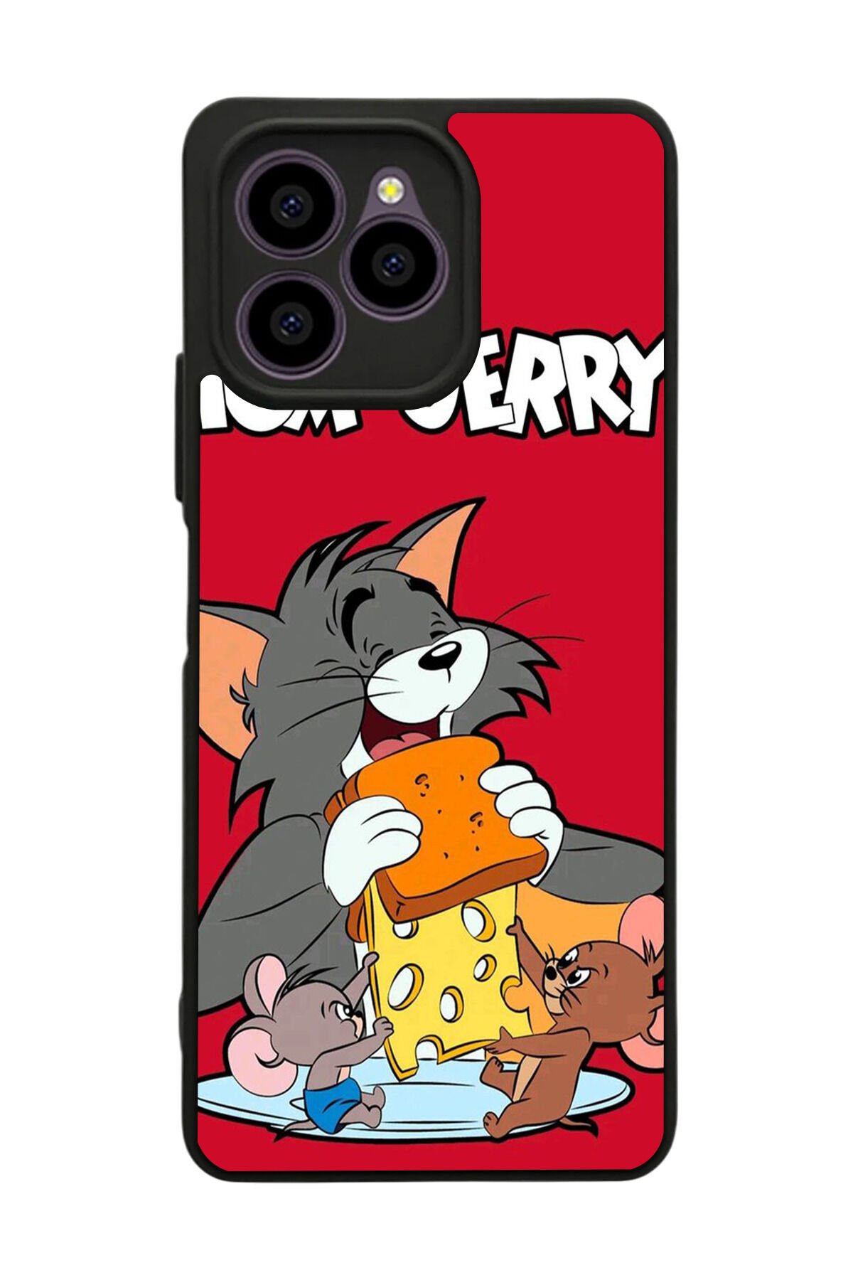 Omix X6 Uyumlu Tom And Jerry Tasarımlı Glossy Premium Kılıf