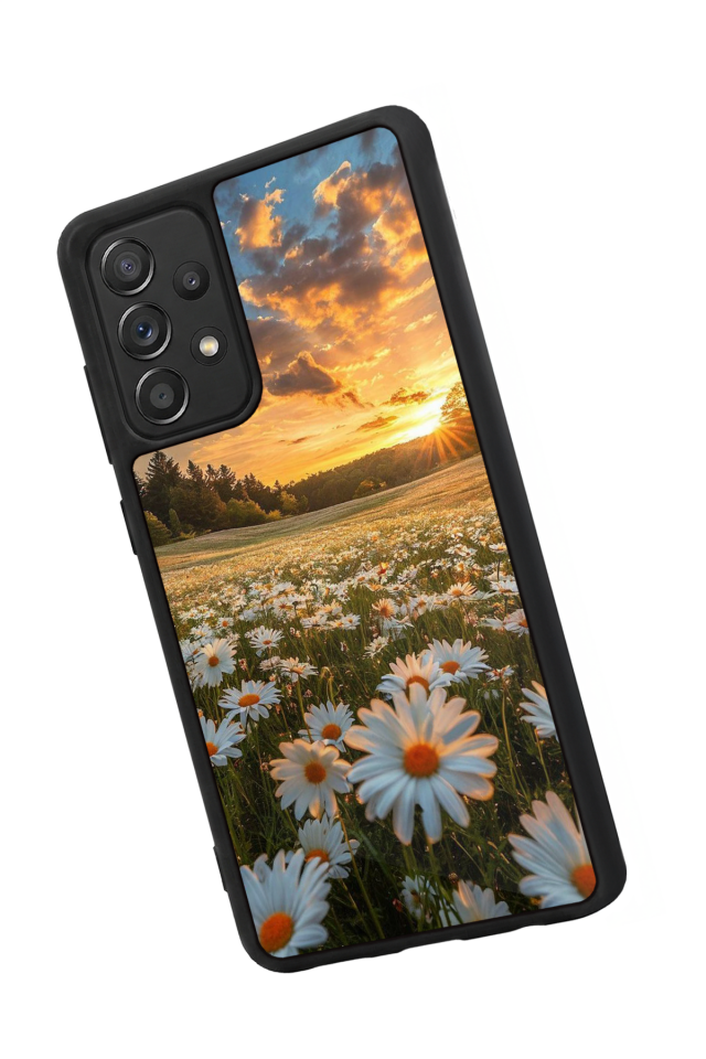 Samsung Galaxy A72 Uyumlu Cicek Tasarımlı Glossy Premium Kılıf