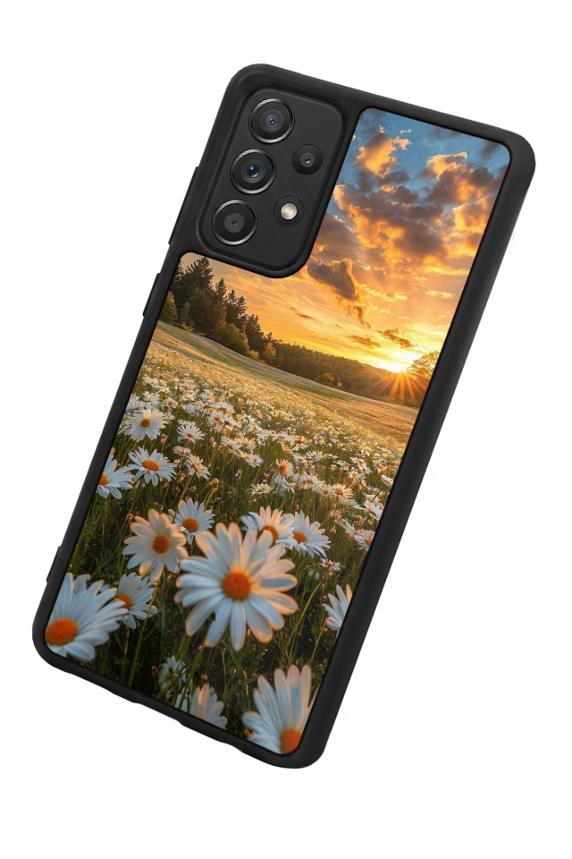Samsung Galaxy A72 Uyumlu Cicek Tasarımlı Glossy Premium Kılıf