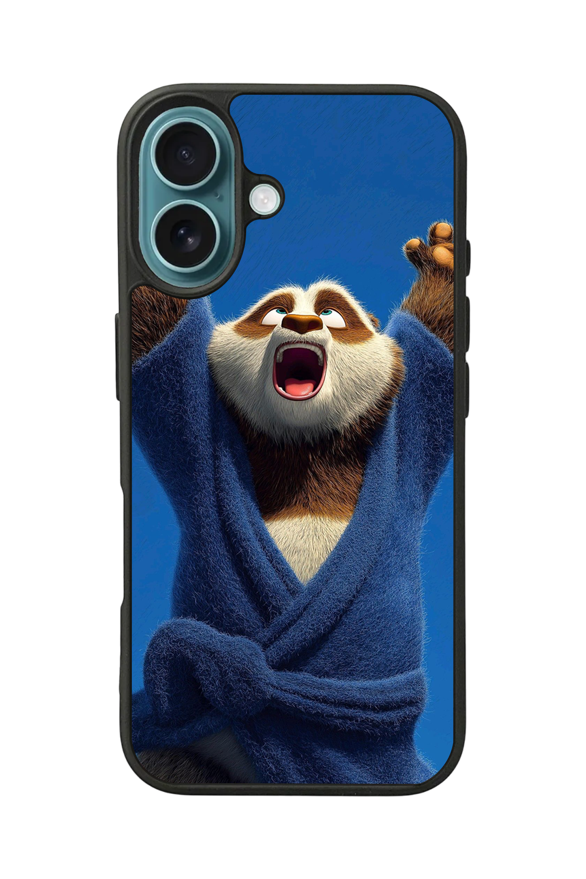 iPhone 16 Uyumlu Kung Fu Panda Tasarımlı Glossy Premium Kılıf