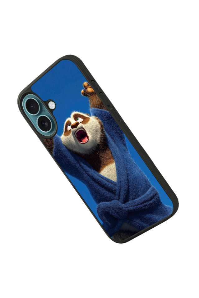 iPhone 16 Uyumlu Kung Fu Panda Tasarımlı Glossy Premium Kılıf