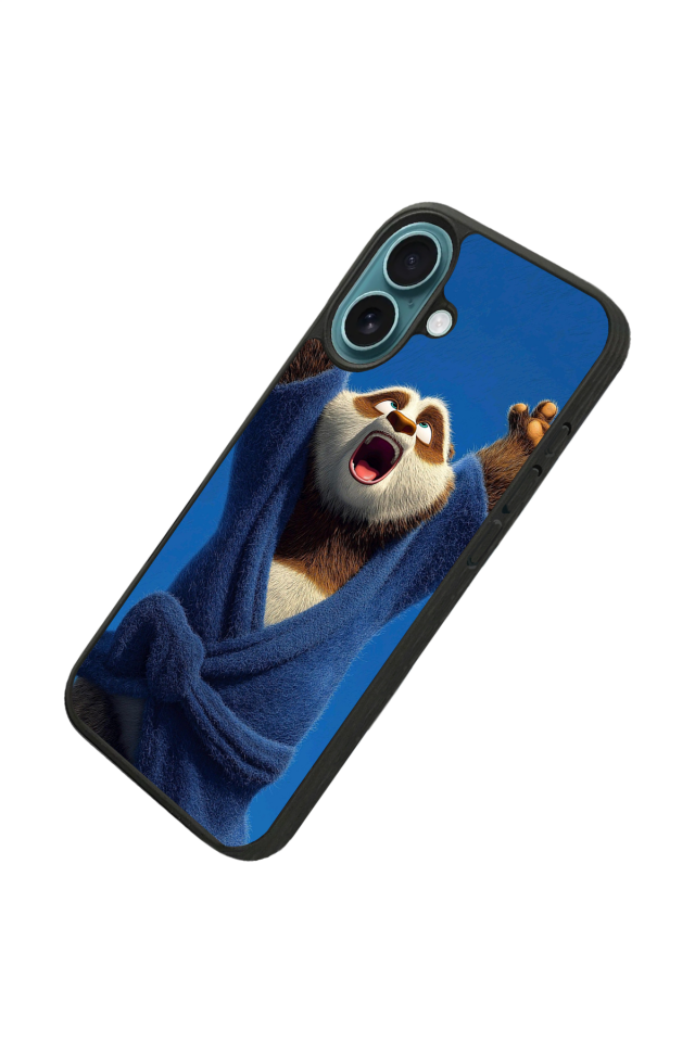 iPhone 16 Uyumlu Kung Fu Panda Tasarımlı Glossy Premium Kılıf