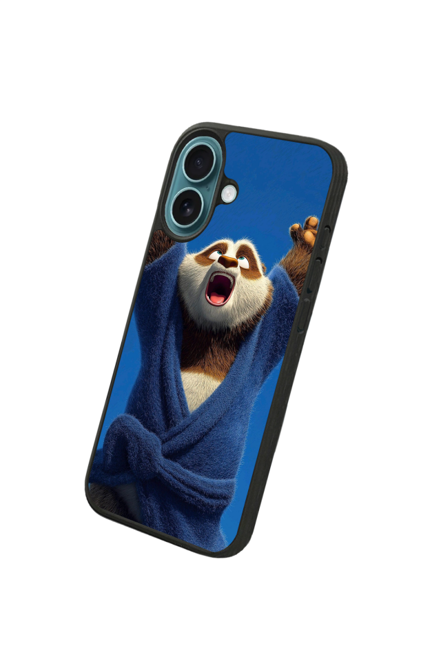 iPhone 16 Uyumlu Kung Fu Panda Tasarımlı Glossy Premium Kılıf