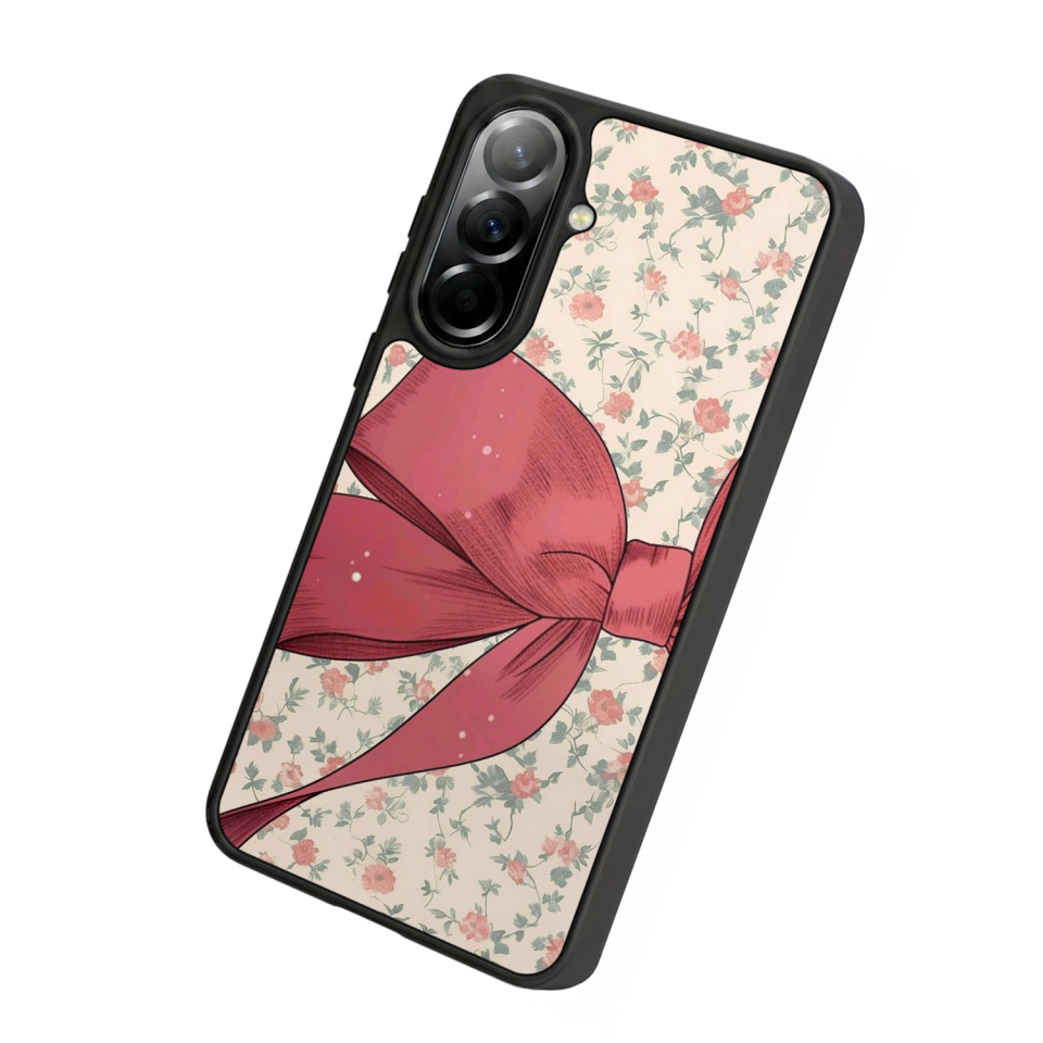 Samsung Galaxy A57 Uyumlu Kurdele Tasarımlı Glossy Premium Kılıf