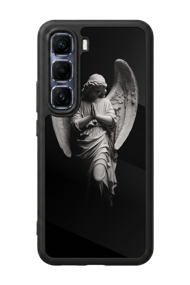 Infinix Hot 60 Pro Plus Uyumlu Melek Tasarımlı Glossy Premium Kılıf