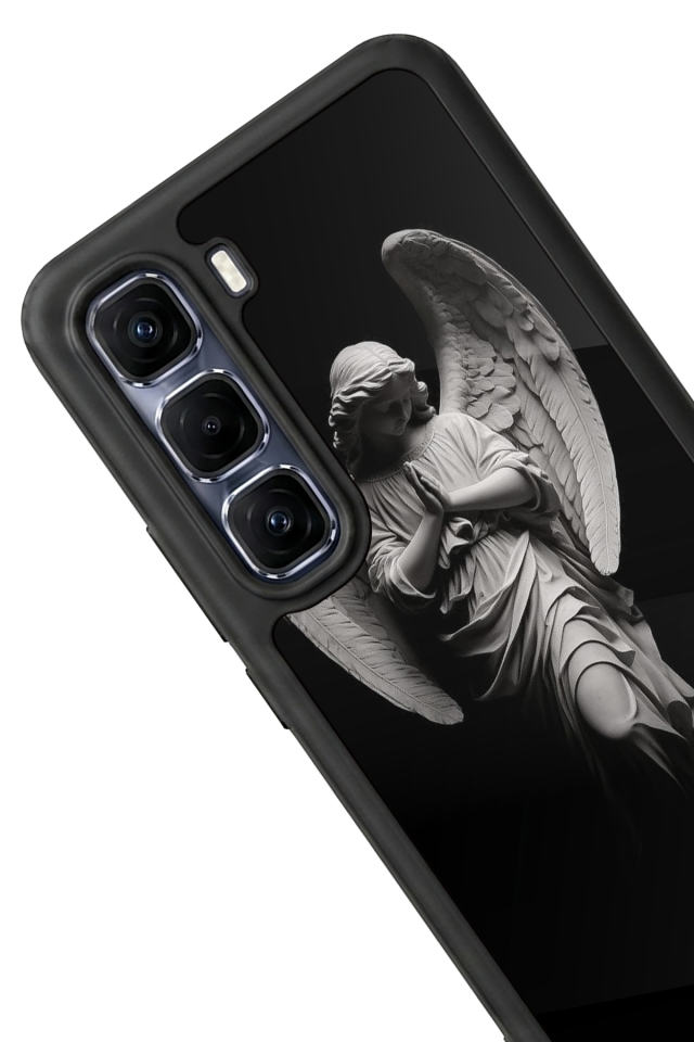 Infinix Hot 60 Pro Plus Uyumlu Melek Tasarımlı Glossy Premium Kılıf