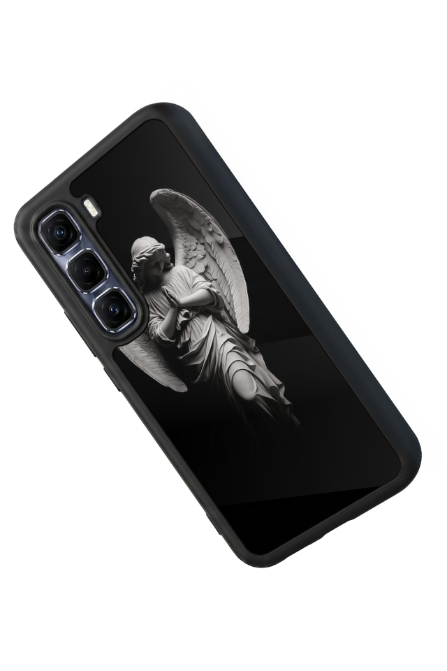 Infinix Hot 60 Pro Plus Uyumlu Melek Tasarımlı Glossy Premium Kılıf