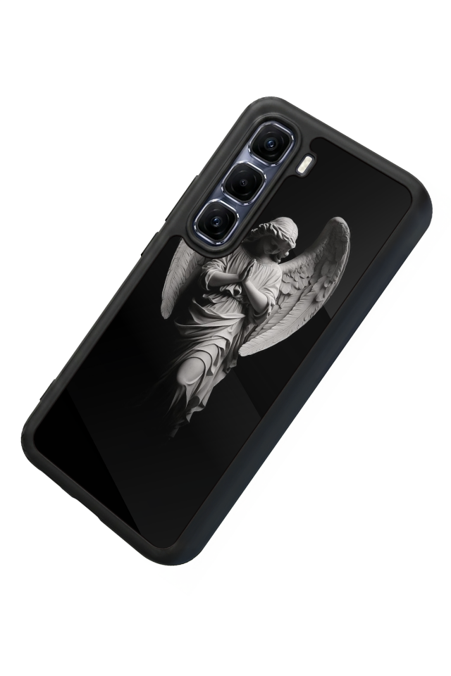 Infinix Hot 60 Pro Plus Uyumlu Melek Tasarımlı Glossy Premium Kılıf