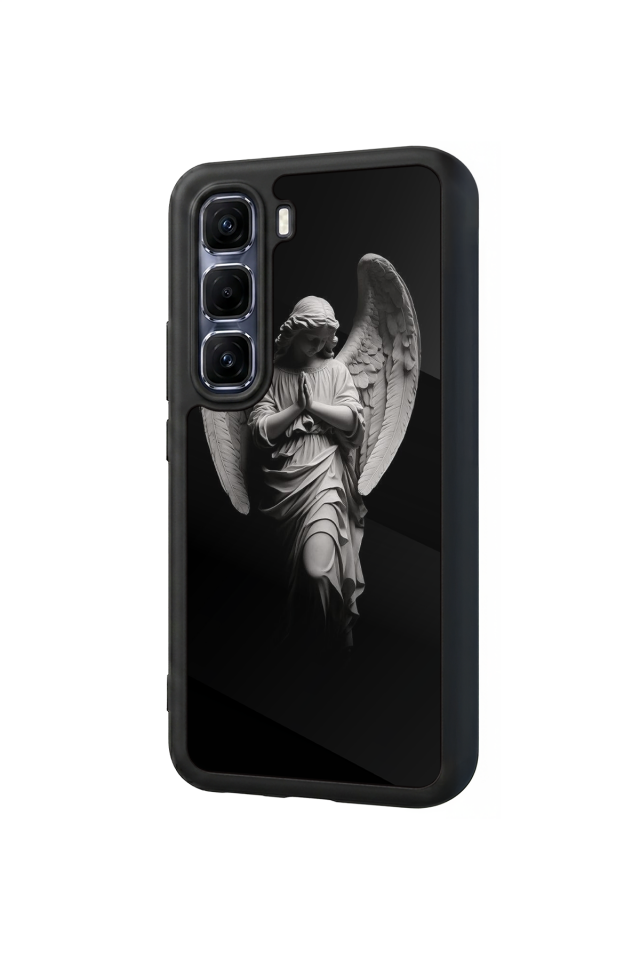 Infinix Hot 60 Pro Plus Uyumlu Melek Tasarımlı Glossy Premium Kılıf