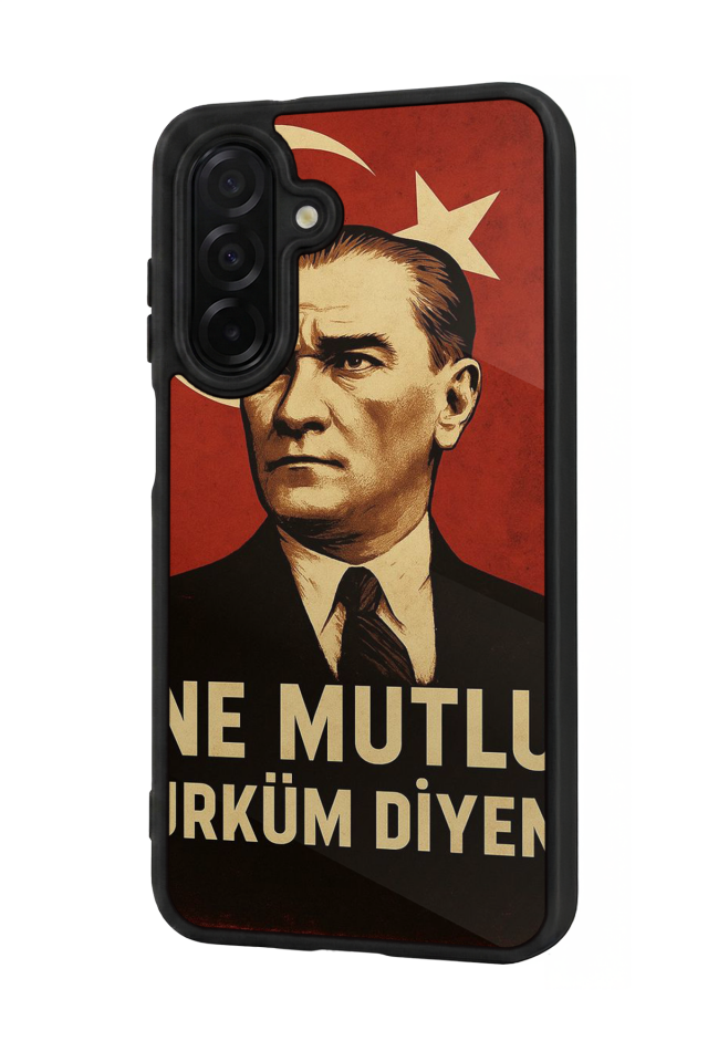 Samsung Galaxy A56 Uyumlu  Mustafa Kemal Ataturk Tasarımlı Glossy Premium Kılıf