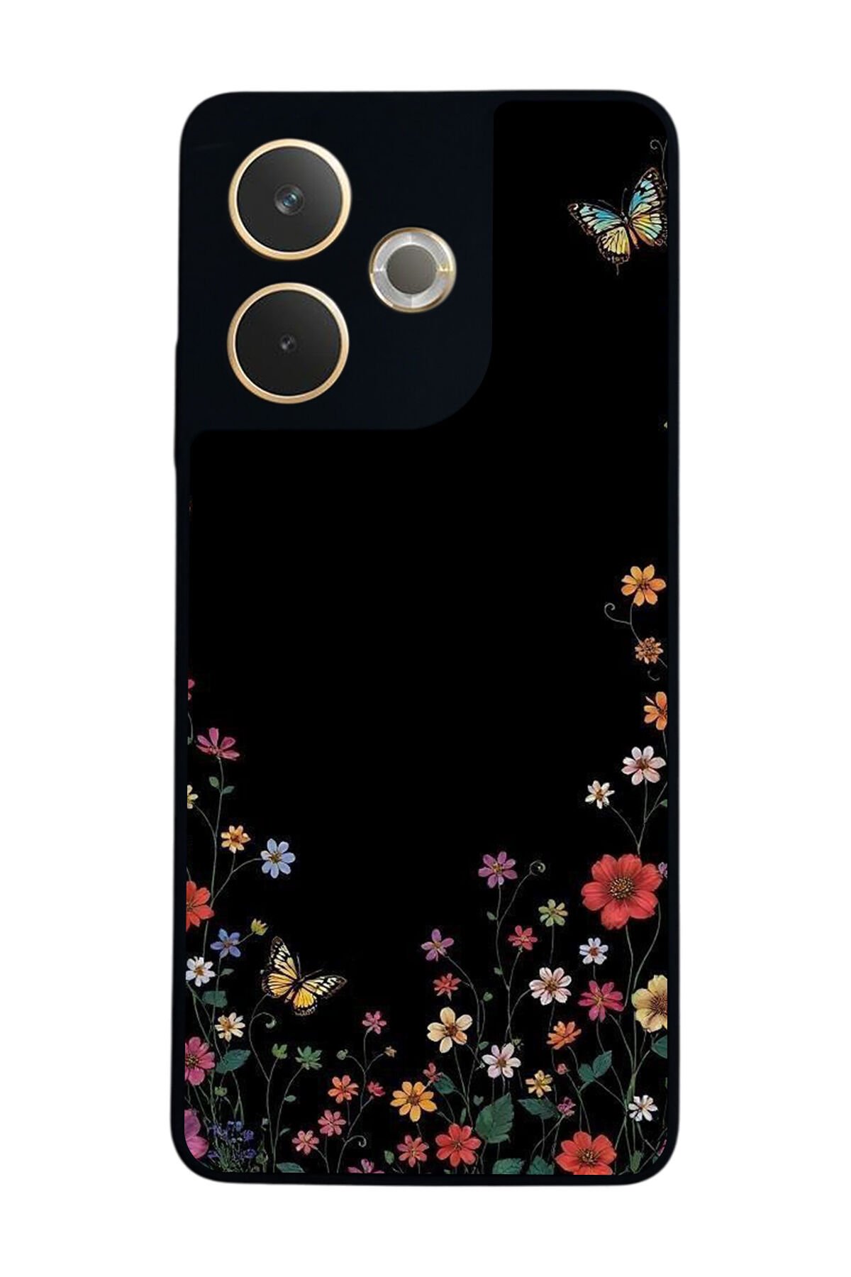 Oppo A5 Pro Uyumlu Floral Tasarımlı Glossy Premium Kılıf