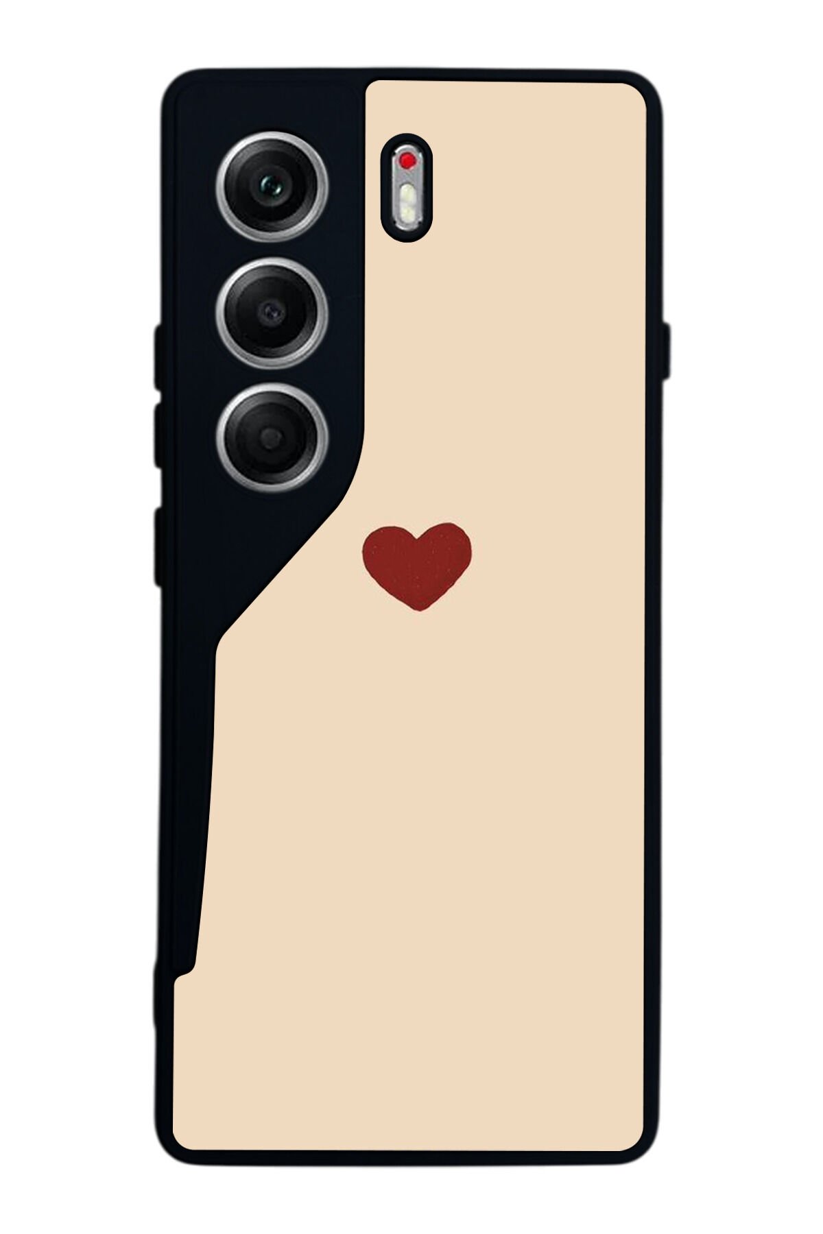 Tecno Camon 40 Uyumlu Kalp Love Tasarımlı Glossy Premium Kılıf