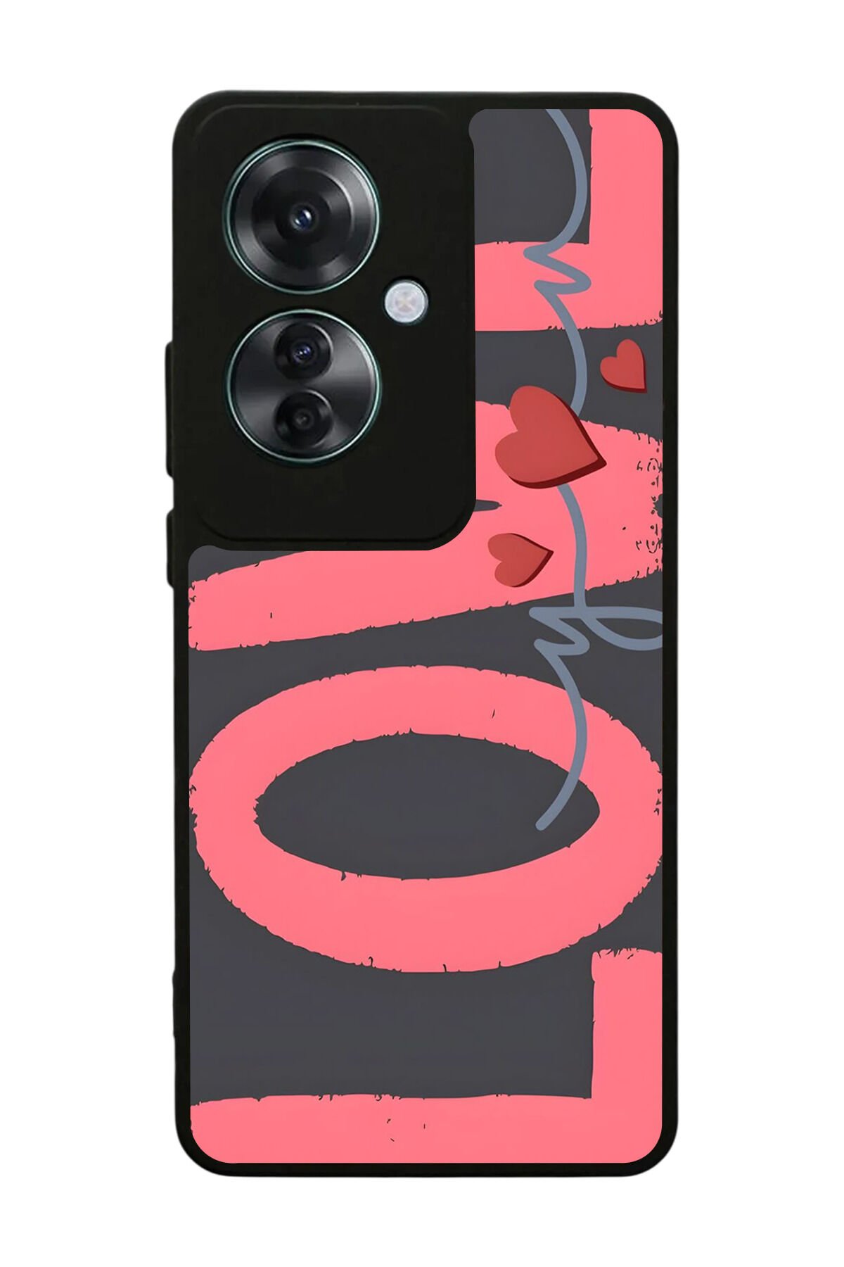 Oppo Reno 11F Uyumlu Love Tasarımlı Glossy Premium Kılıf