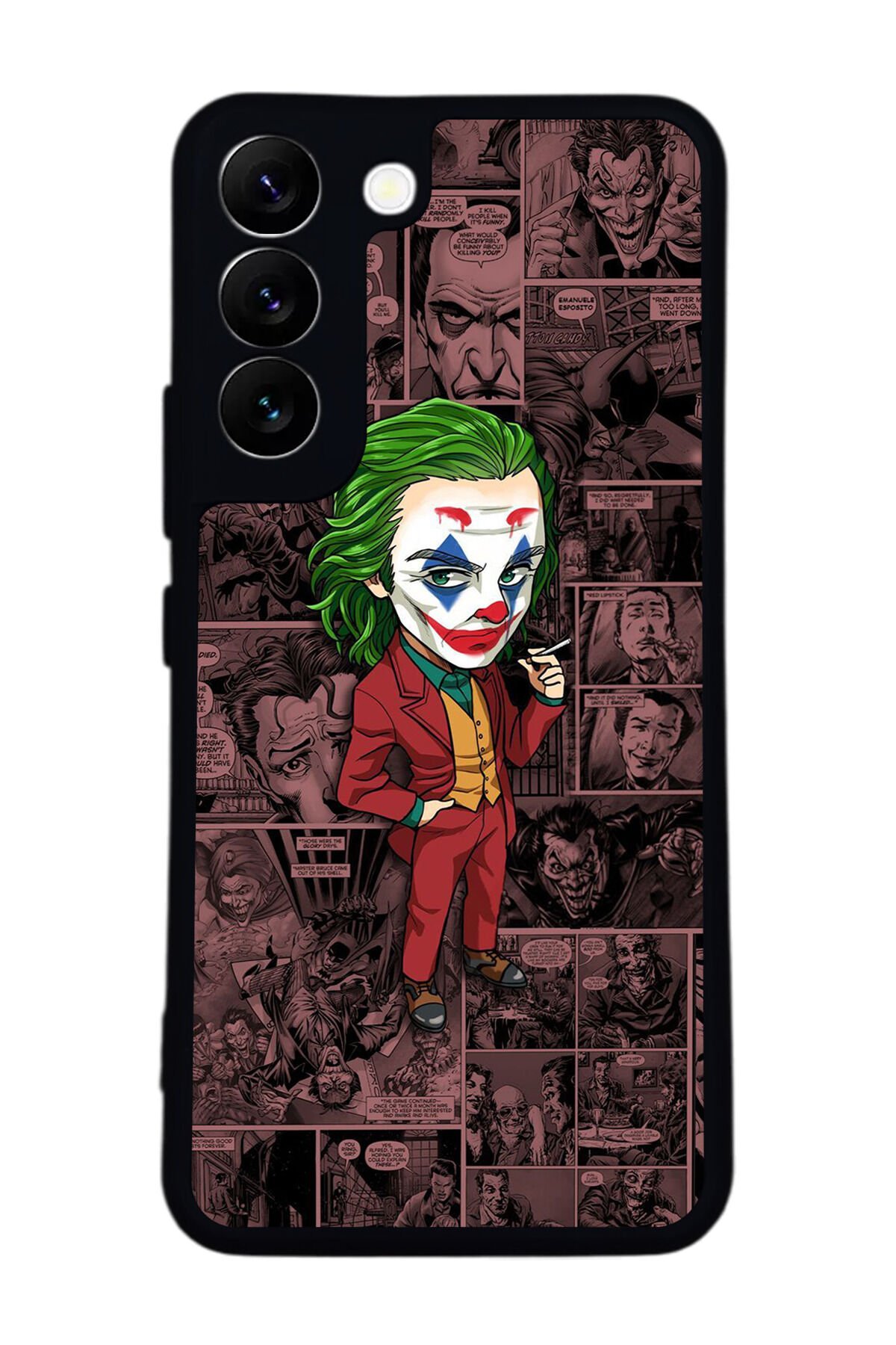 Samsung Galaxy S22 Uyumlu Joker Tasarımlı Glossy Premium Kılıf