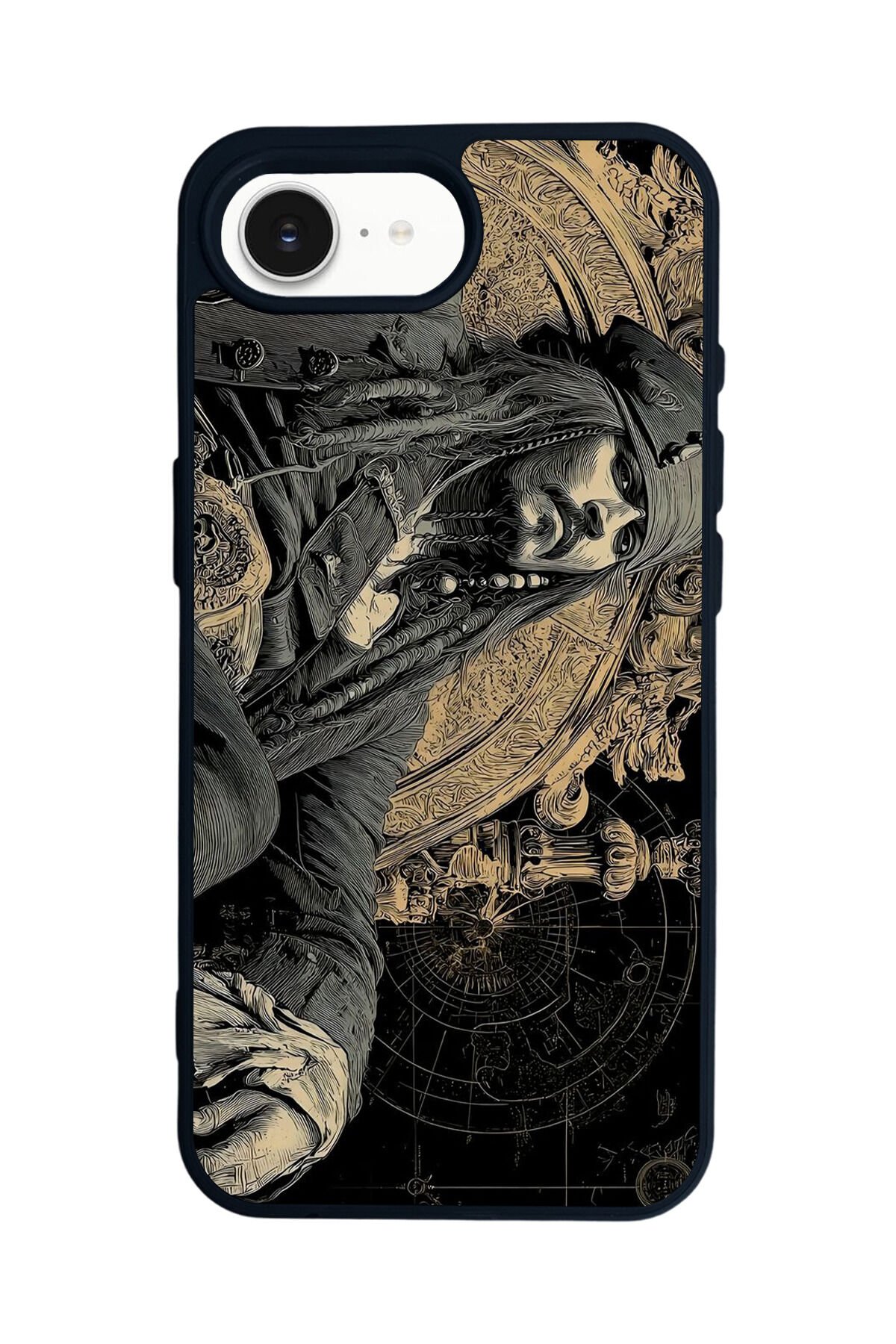 iPhone 16E Uyumlu Korsan Tasarımlı Glossy Premium Kılıf