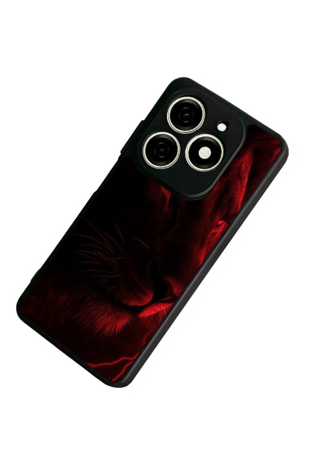 Infınıx Smart 8 Pro Uyumlu Aslan Tasarımlı Glossy Premium Kılıf