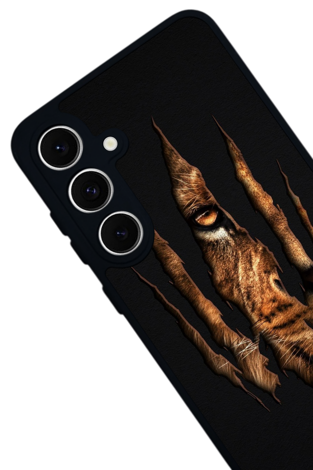 Samsung Galaxy S24 FE Uyumlu Aslan Tasarımlı Glossy Premium Kılıf