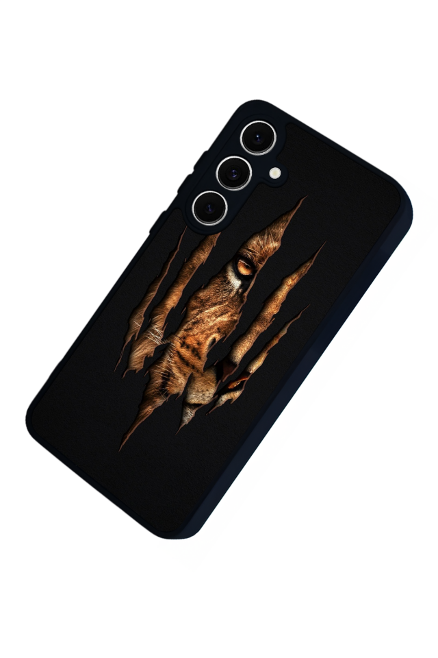 Samsung Galaxy S24 FE Uyumlu Aslan Tasarımlı Glossy Premium Kılıf